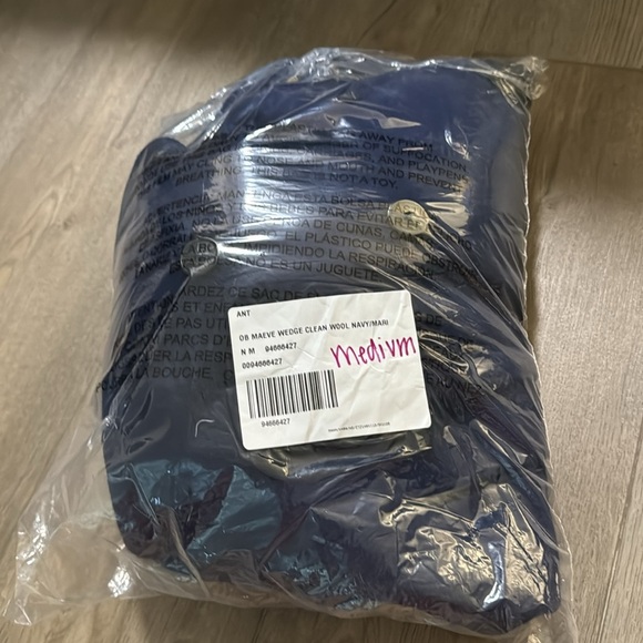 NWT! Anthropologie Navy Maeve Double-Breasted Wool-Blend Coat - Medium 💎 - Picture 6 of 7